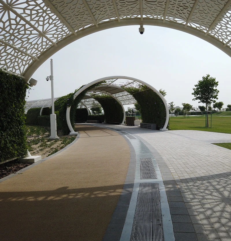 Gharafa Park Outdoor Cooling for Sport Pathways